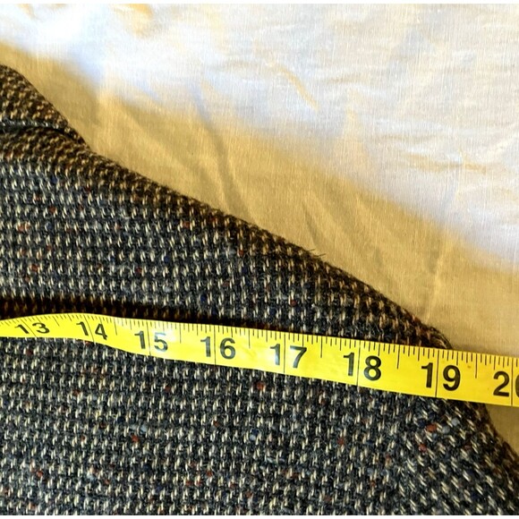 Stanley Blacker Tweed Wool Vintage Sport Coat Gray Check Fleck 42 44 USA - Picture 9 of 16